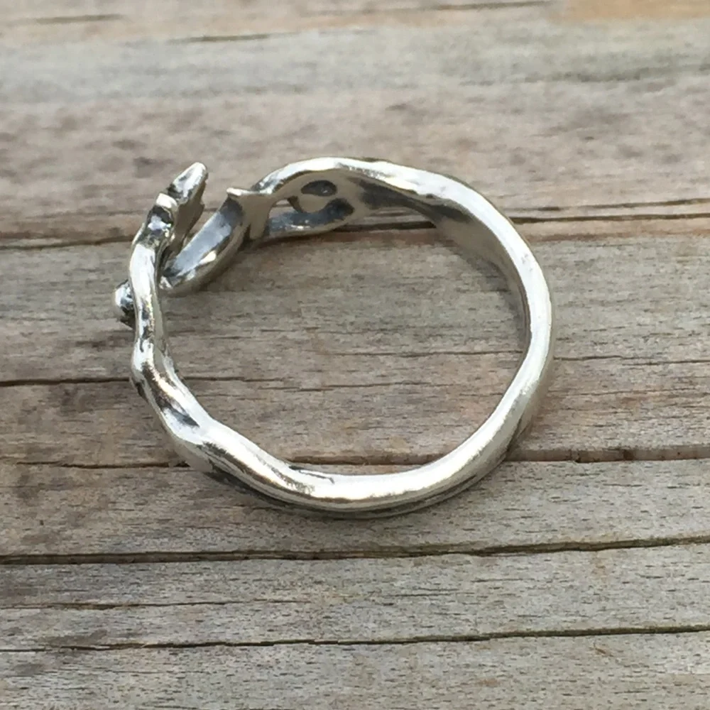 Moon Dancer Ring .925 Sterling Silver Adjustable 5 - 6.5 made in USA - Picture 5 of 15